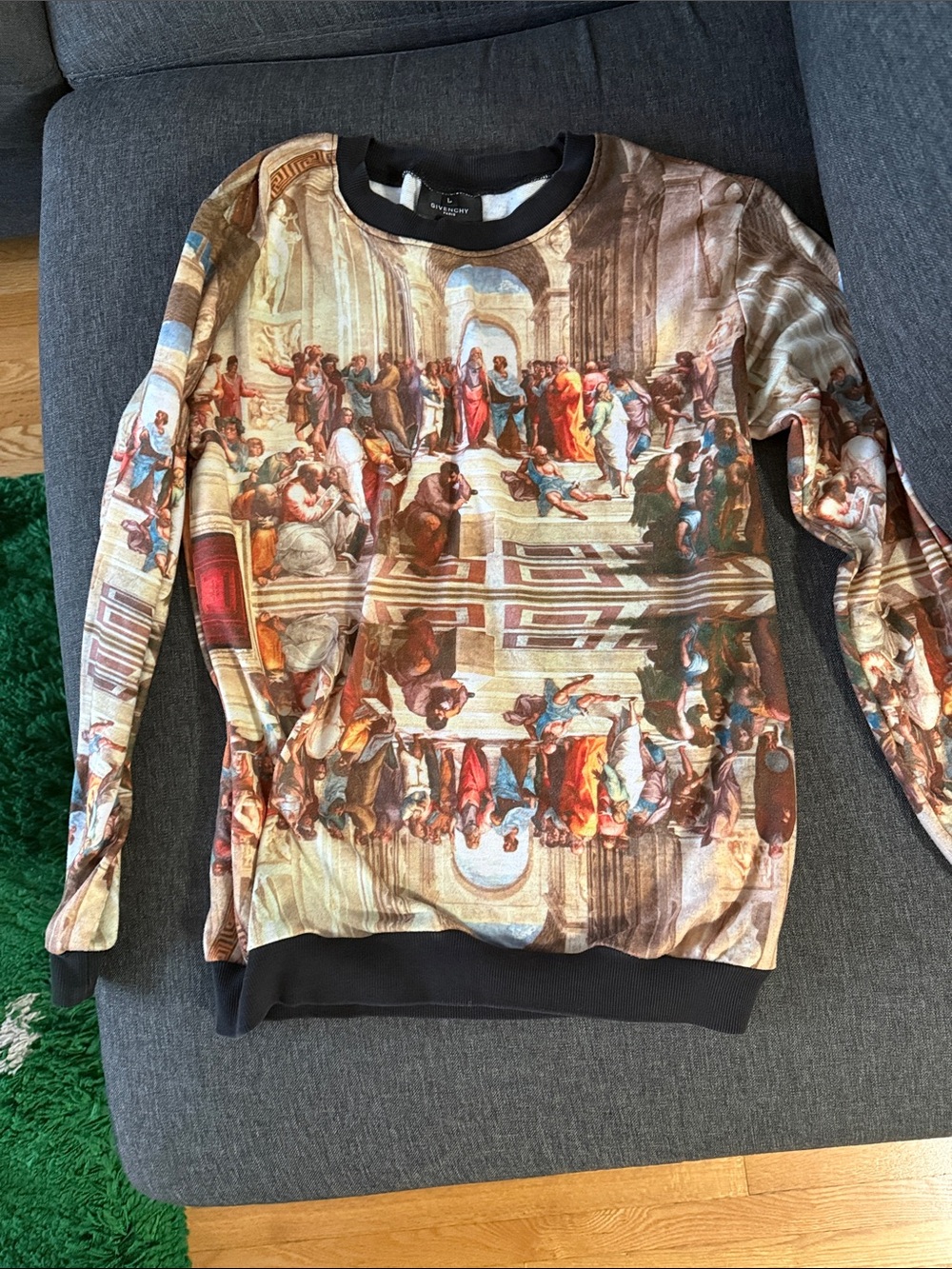 Givenchy Multicolor Classical Print Crewneck Sweater